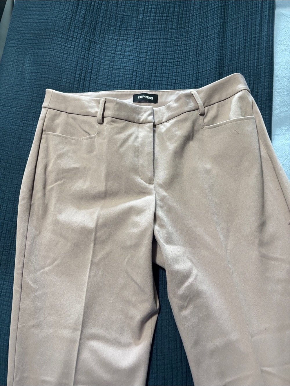 Express Editor Wide Leg Mid Rise Women's Straight Dress Pants